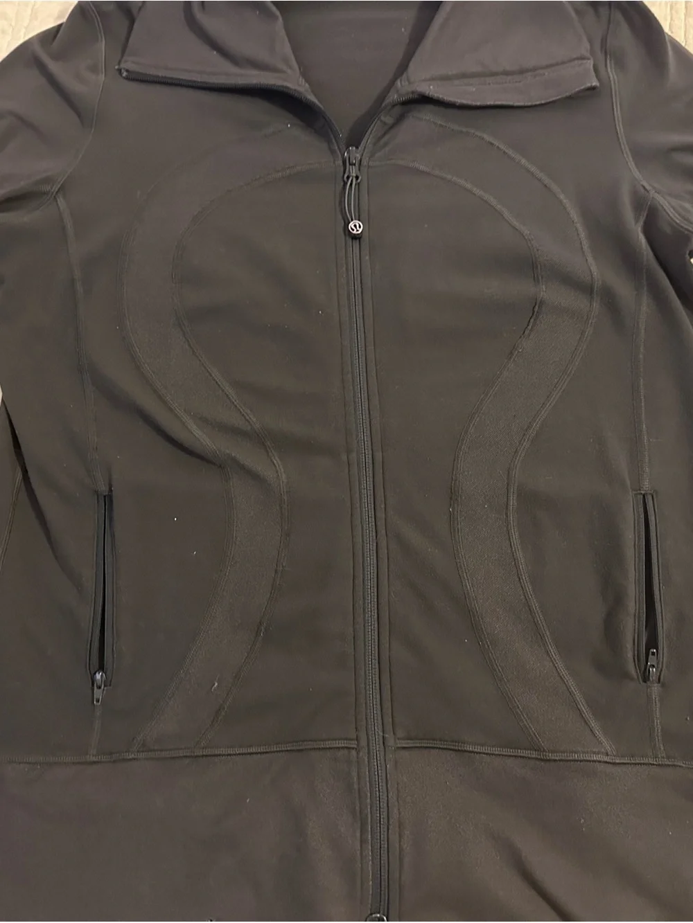 lululemon athletica Dark Green Performance Full-Zip Jacket size 12
